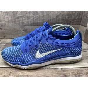 Nike Air Zoom Fearless Flyknit 850426-400 Blue Running Women Size 10.5 Preowned